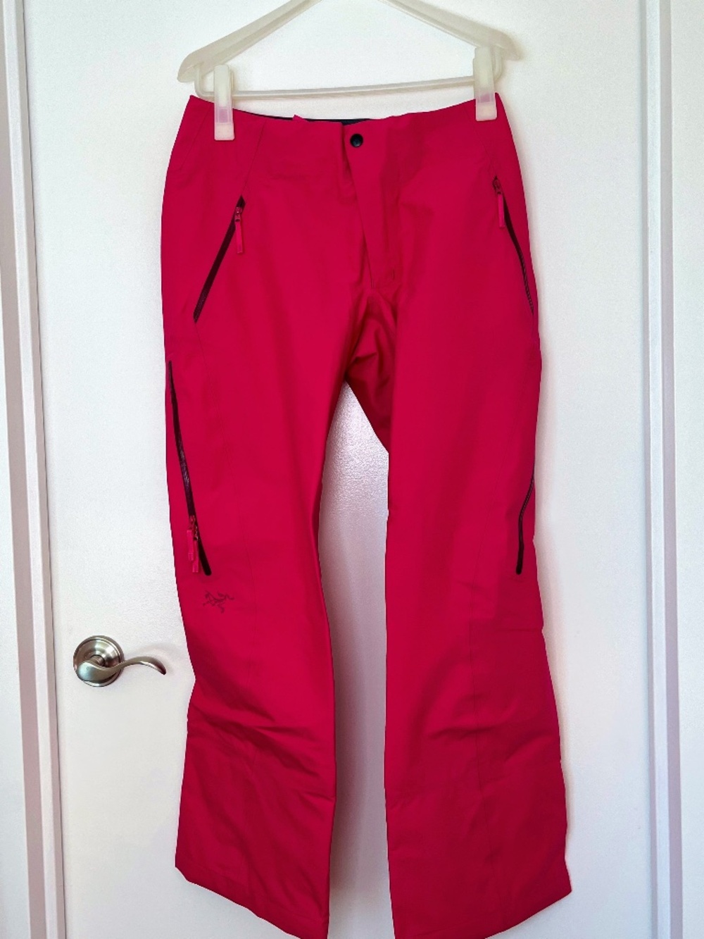Arc'teryx coral red shell ski pants - size 6